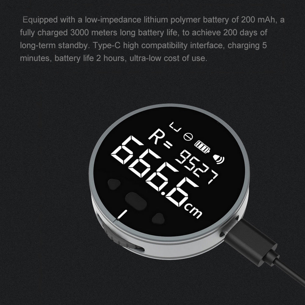 Compact digital rolling ruler for curved and irregular measurements